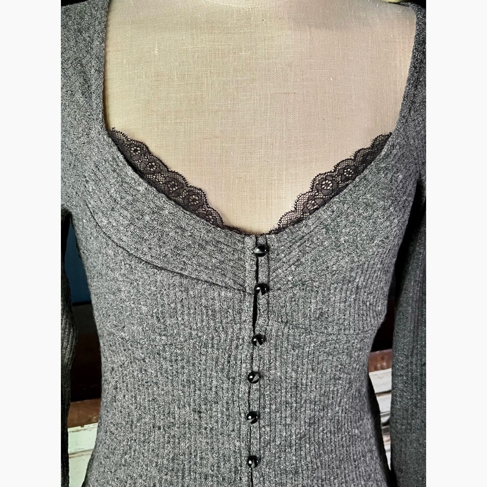 Anthropologie Grey Cardigan S - Picture 3 of 10